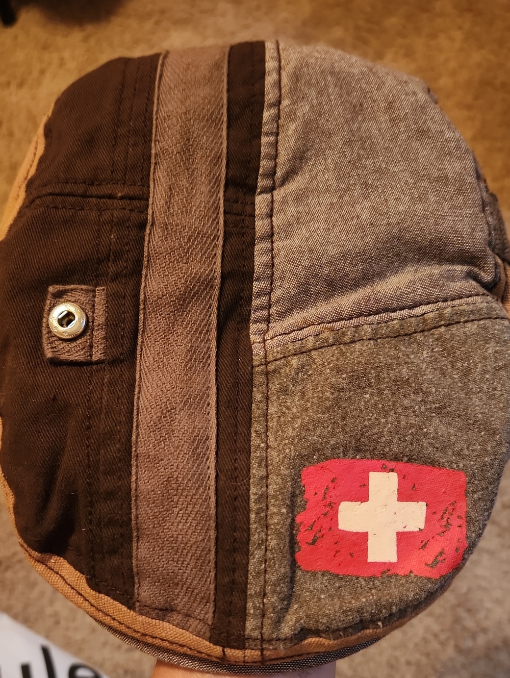 Alphorn Switzerland Newsboy  Medic Look Cap
